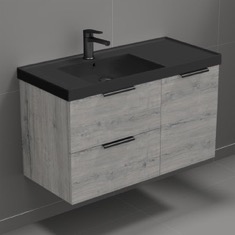 Wall Mounted Bathroom Vanity, Modern, 36 inch